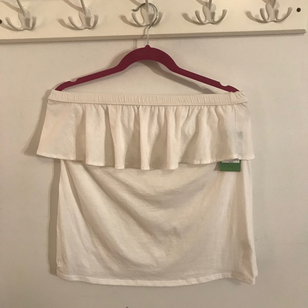 NWT - Lilly Pulitzer Wiley Ruffle Tube Top